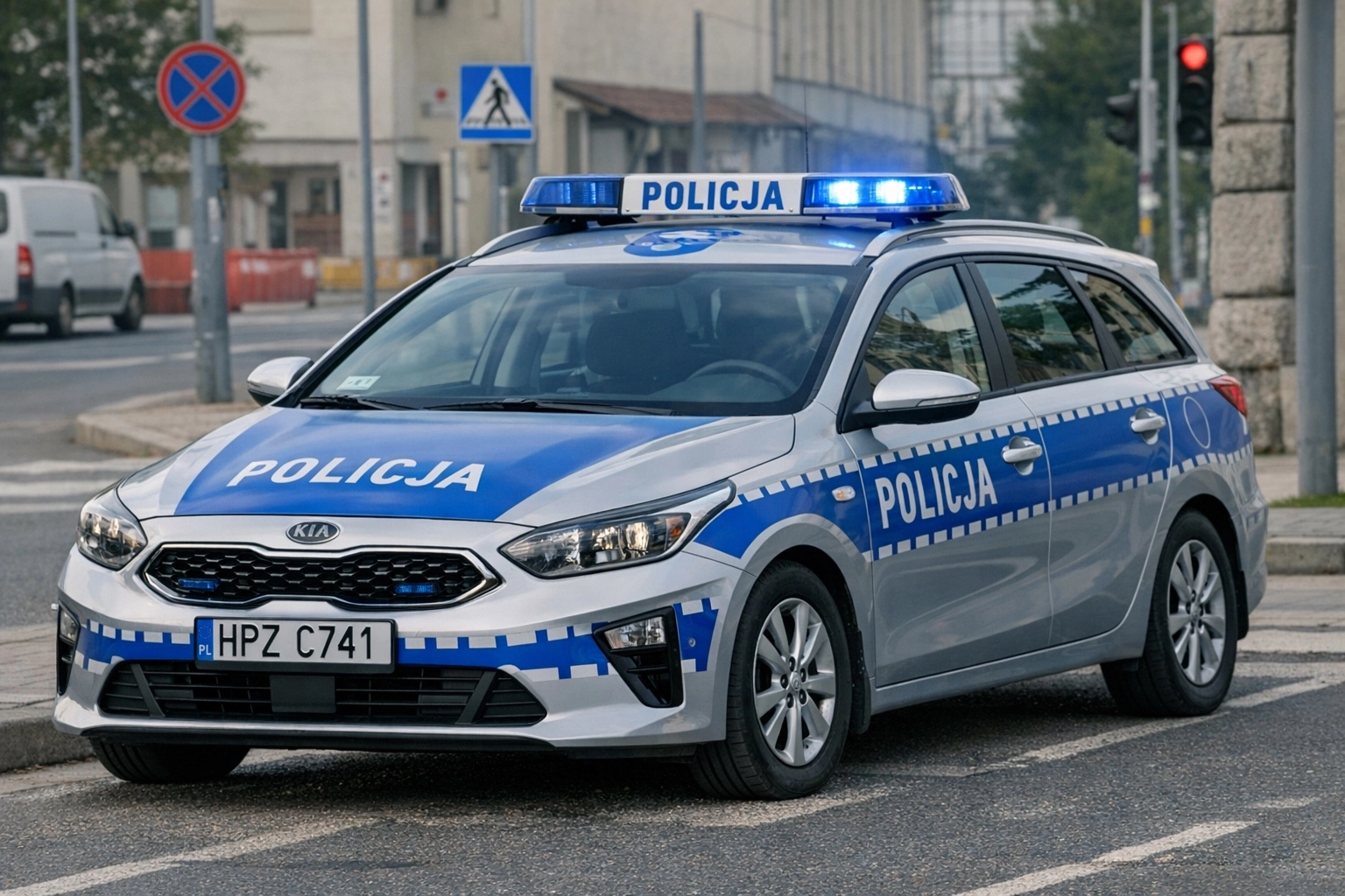 policjant na motocyklu ucieczka pościg Szczytno