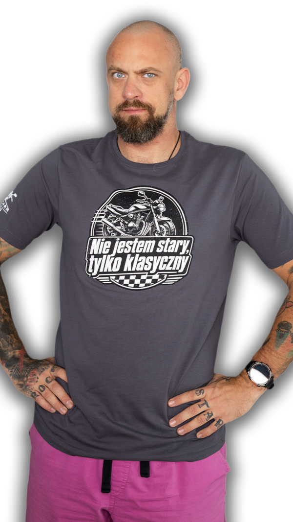 KLASYCZNY_1 T-shirt “Nie jestem stary, tylko klasyczny”