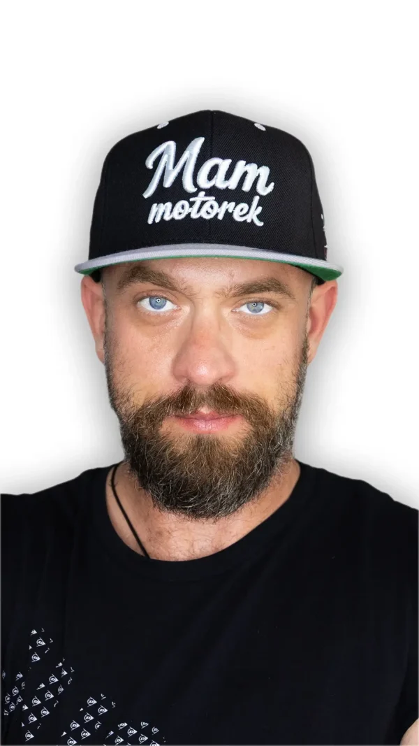 Czapka z daszkiem “Mam motorek”